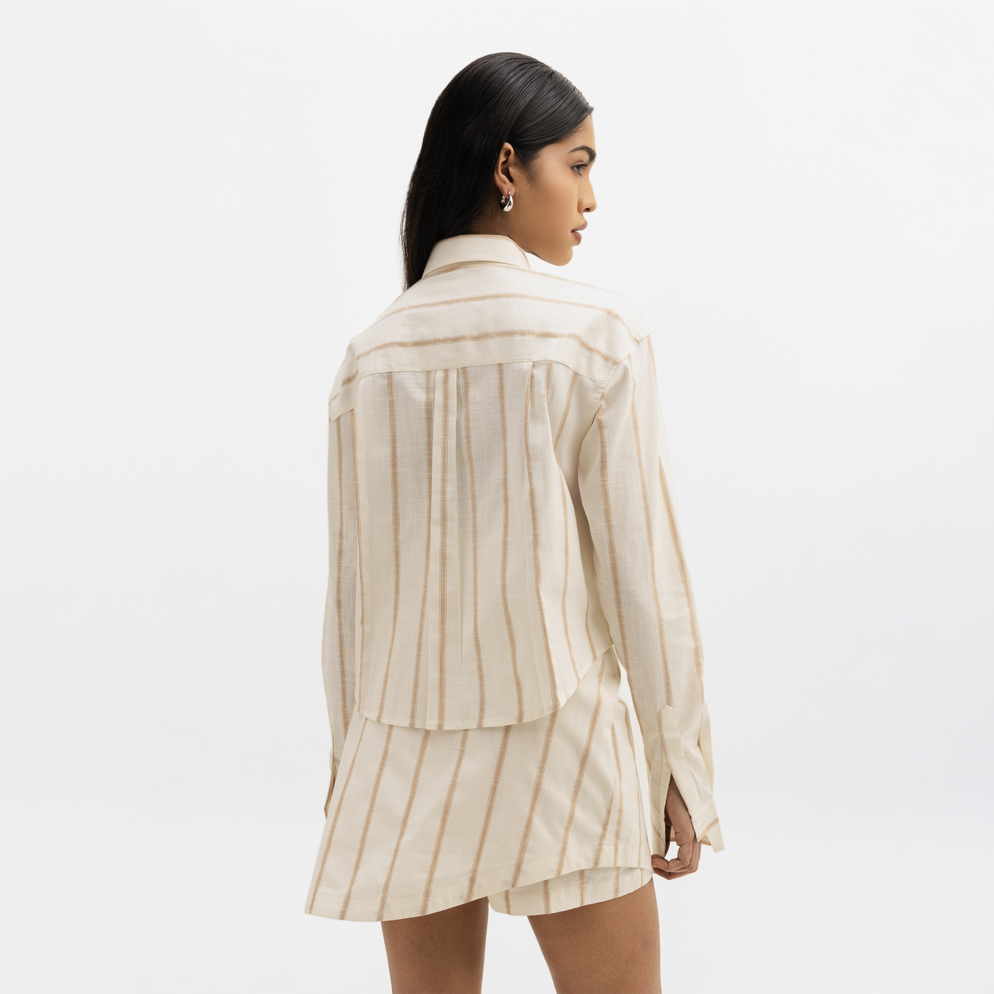 ASYMMETRICAL BUTTON DOWN SHIRT