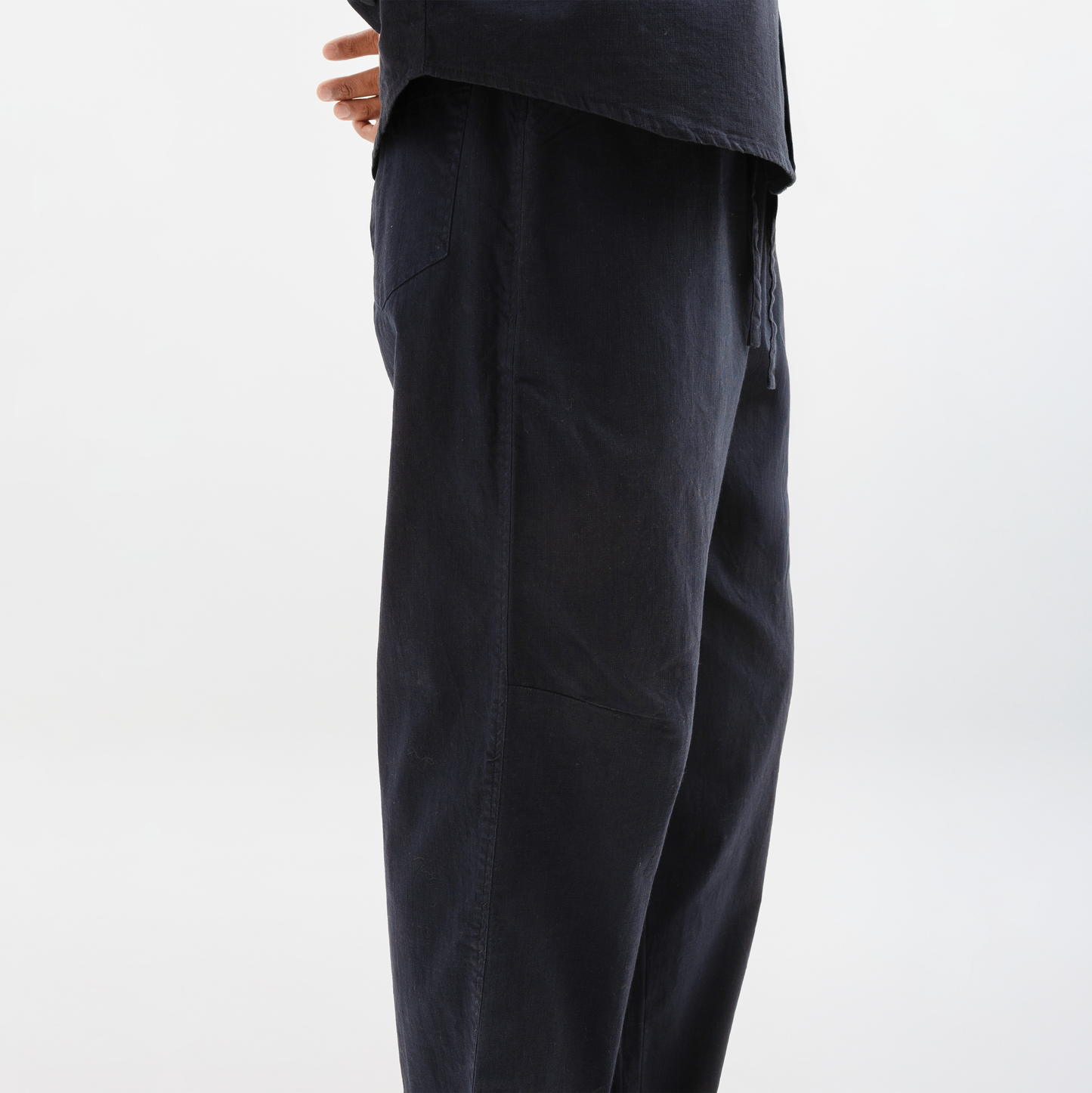 CURVED COTTON PANTS