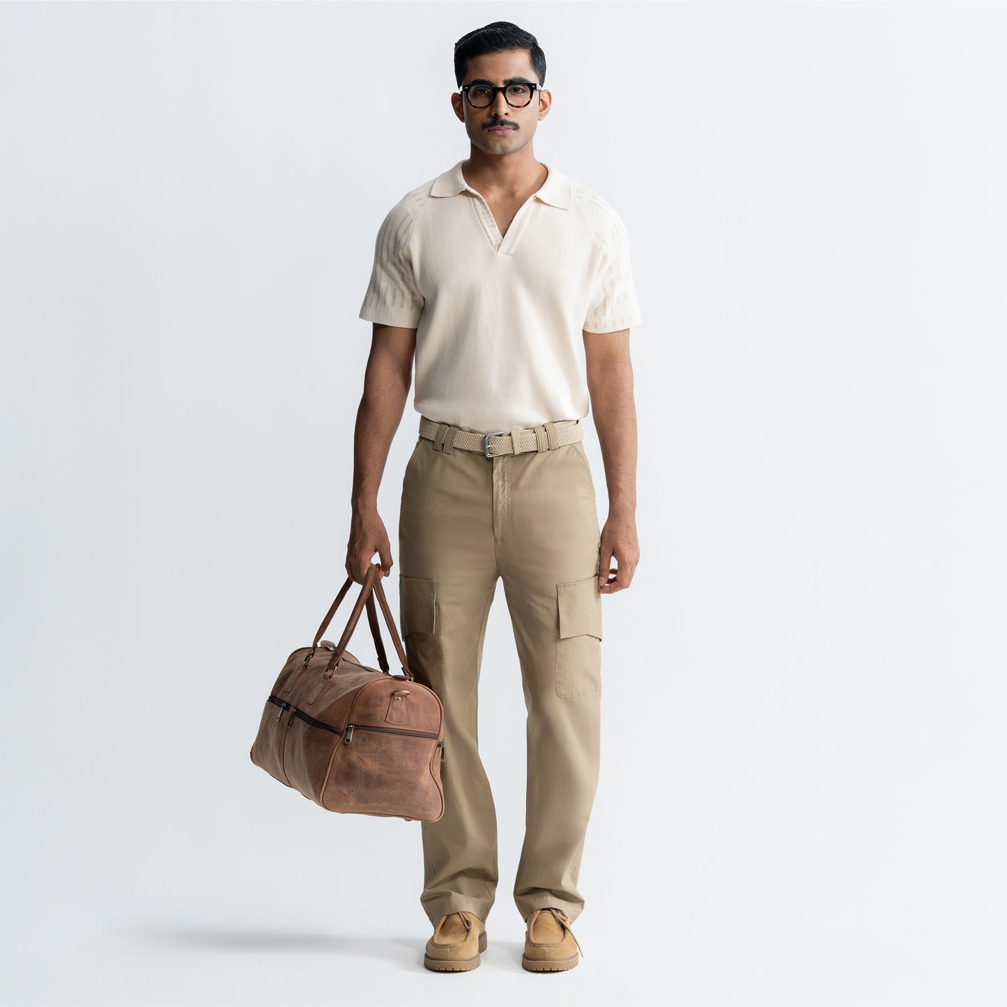 JACQUARD POLO T-SHIRT