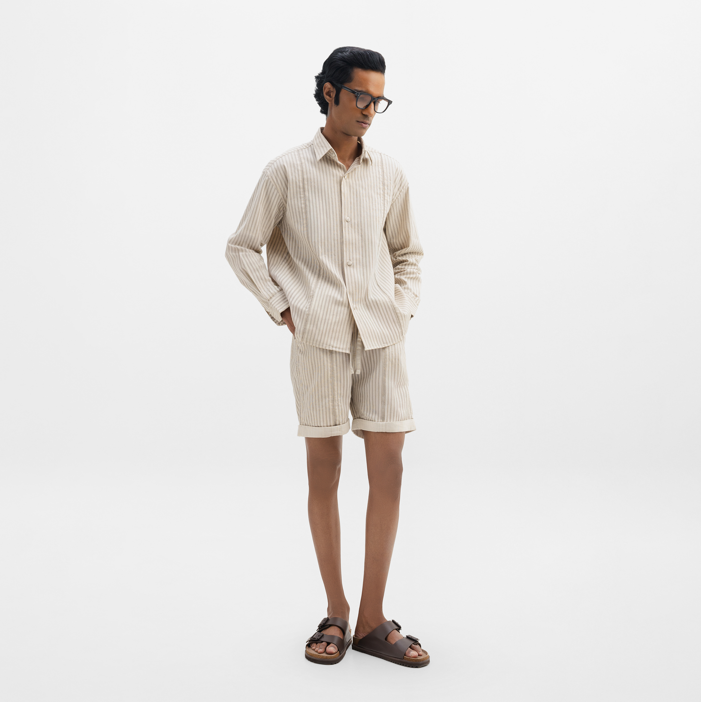ROLLED-UP HEM SHORTS