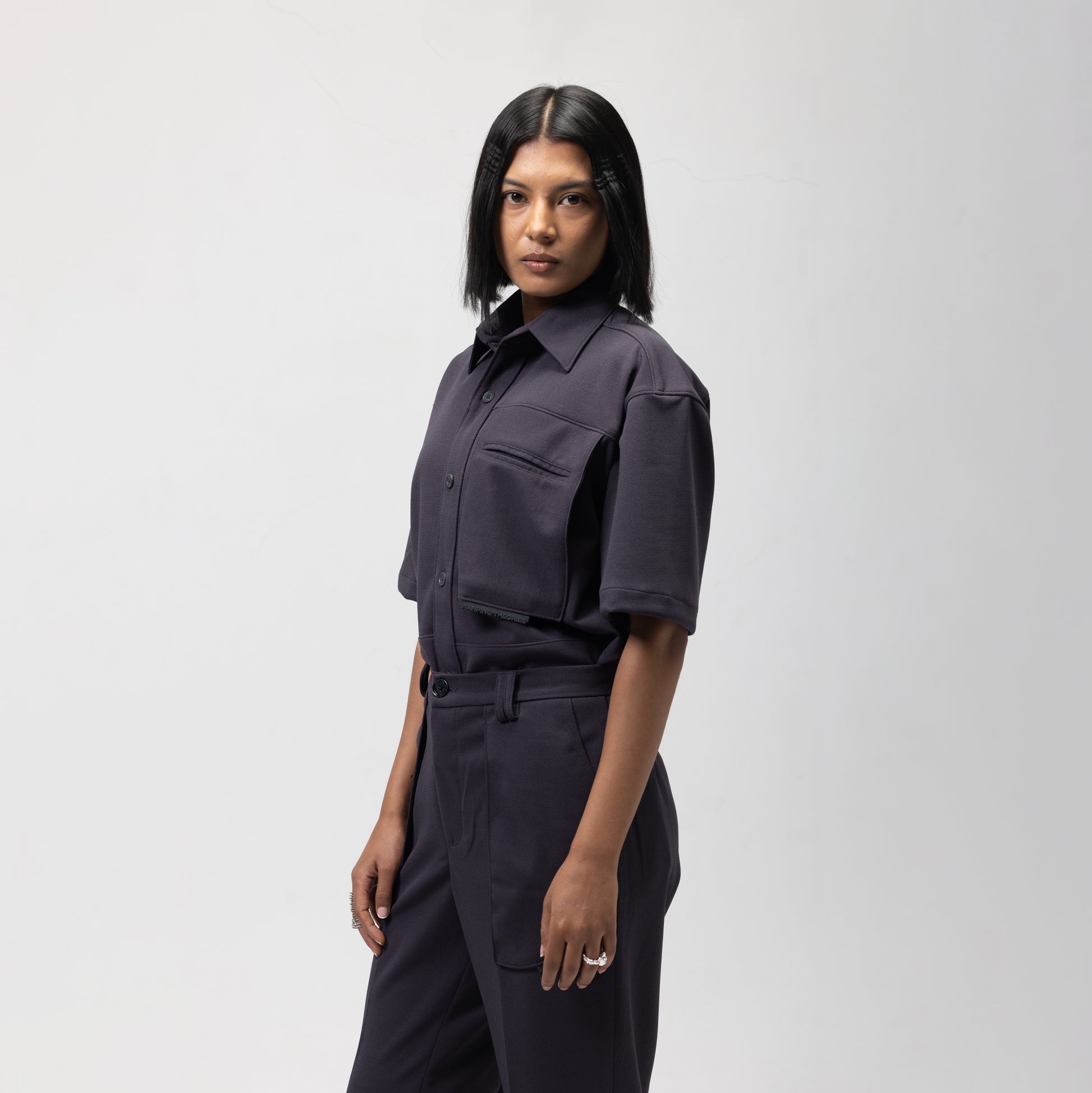 SLING POCKET SHIRT - ASH GREY