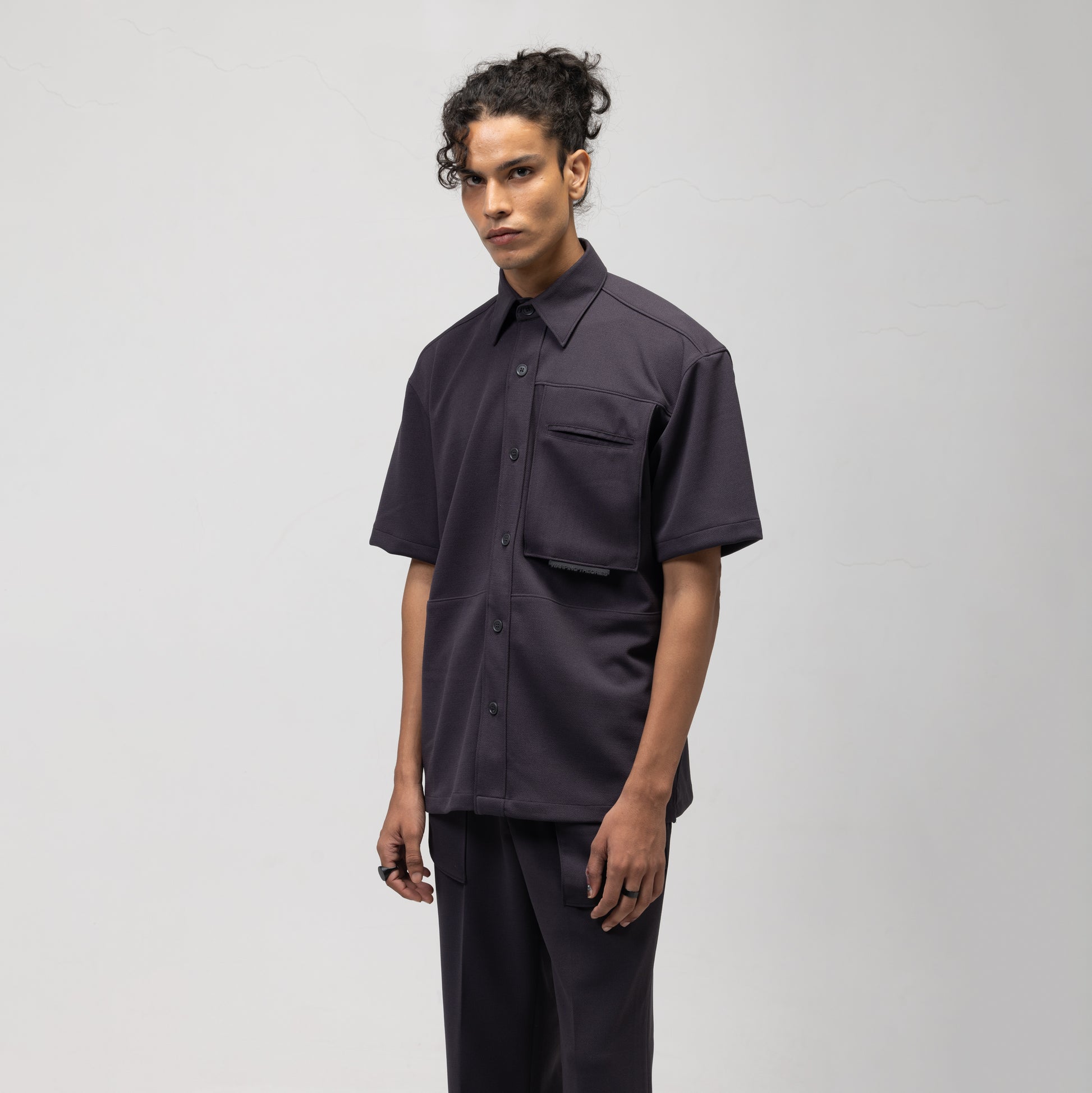 SLING POCKET SHIRT - ASH GREY