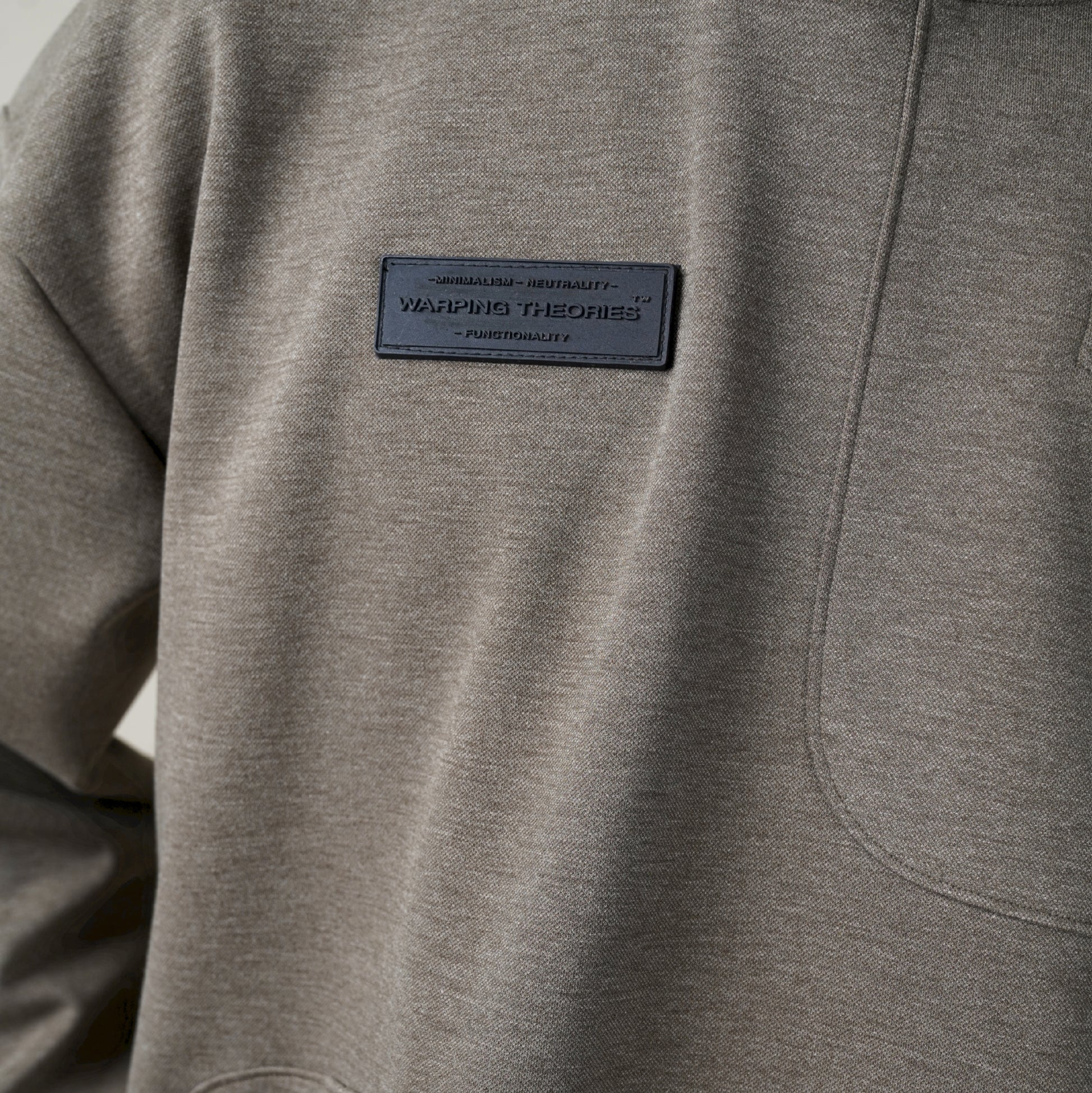 LOGO, WARPING THEORIES PATCH LOGO, PATCH LOGO, FASHION HOUSE, FABRIC, HOODIE FABRIC, NYLON RAYON BLEND, WT Functional Hoodie, oversized fit, melange effect fabric, branded WT rubber label, functional welt pockets. UNISEX, OVERSIZED, SIZE AVAILABLE S TO XXL, WOMENS HOODIES, OVERSIZED SWEATSHIRTS, SWEATSHIRTS, CROPPED SWEATSHIRT, SWEATSHIRT ZARA, LONGLINE HOODIE,aerie sweatshirt,christy hoodie,tna sweatshirt,tna hoodies,missguided hoodie, RIBBED SWEATSHIRT, BROWN HOODIE, BRONZITE COLOURWAY, RIBBED