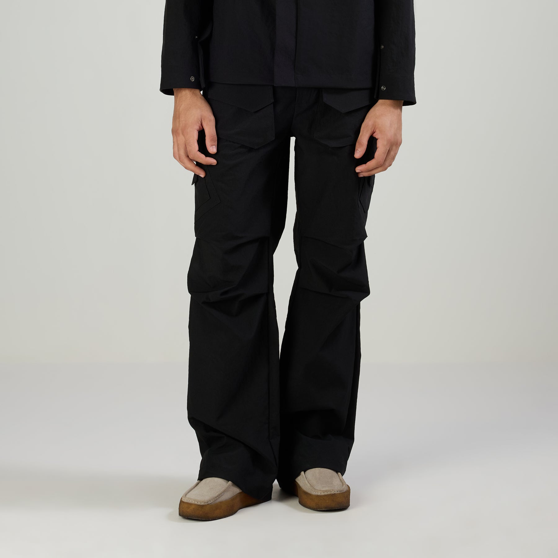 PARACHUTE PANTS TYPE-2 - BLACK