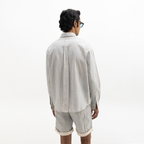 AQUA STRIPED FULL-SLEEVE SHIRT - AQUA