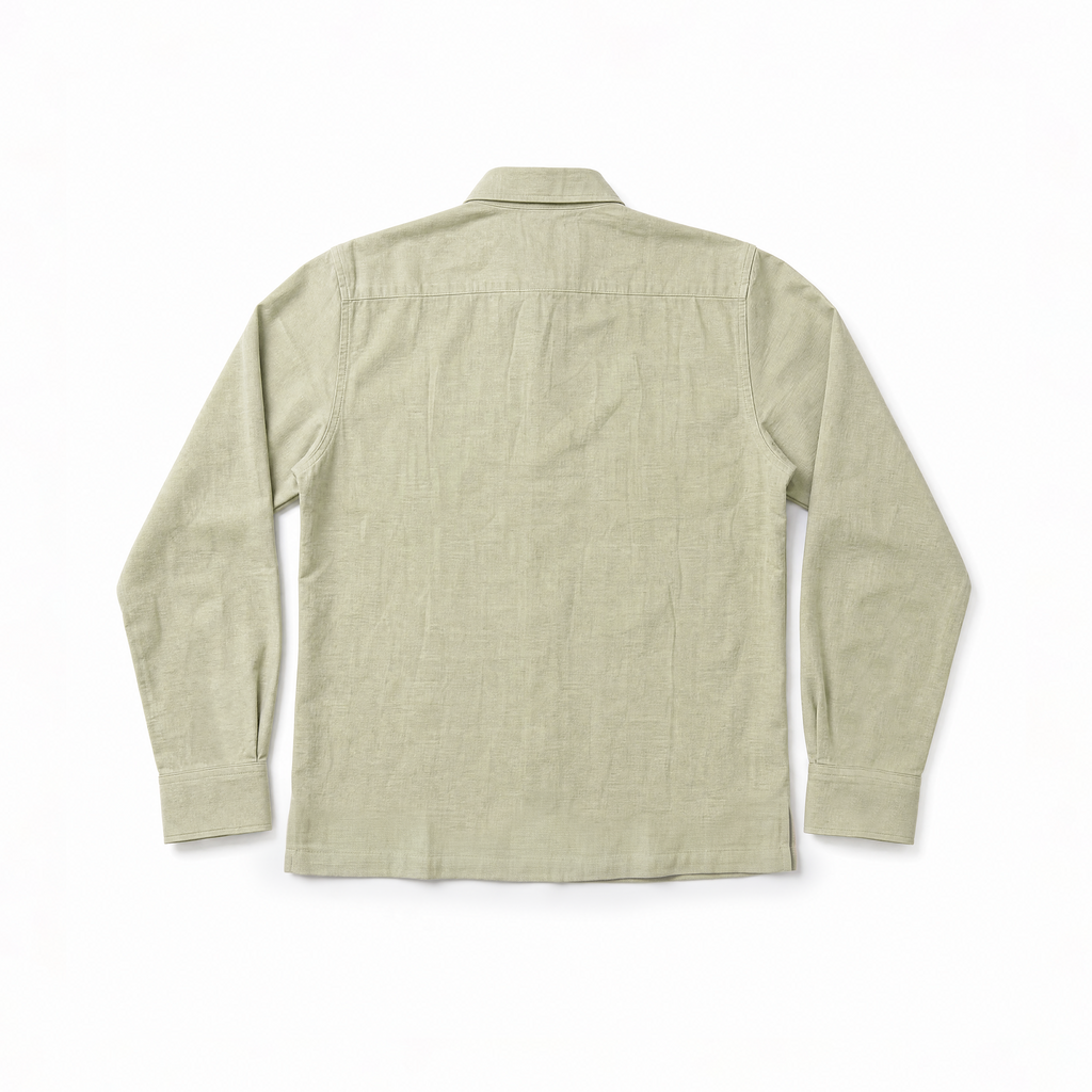 COTTON LINEN SHIRT - NATURAL