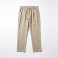 RELAXED COTTON LINEN PANTS - LIGHTWOOD
