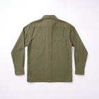 COTTON LINEN JACKET - OLIVE