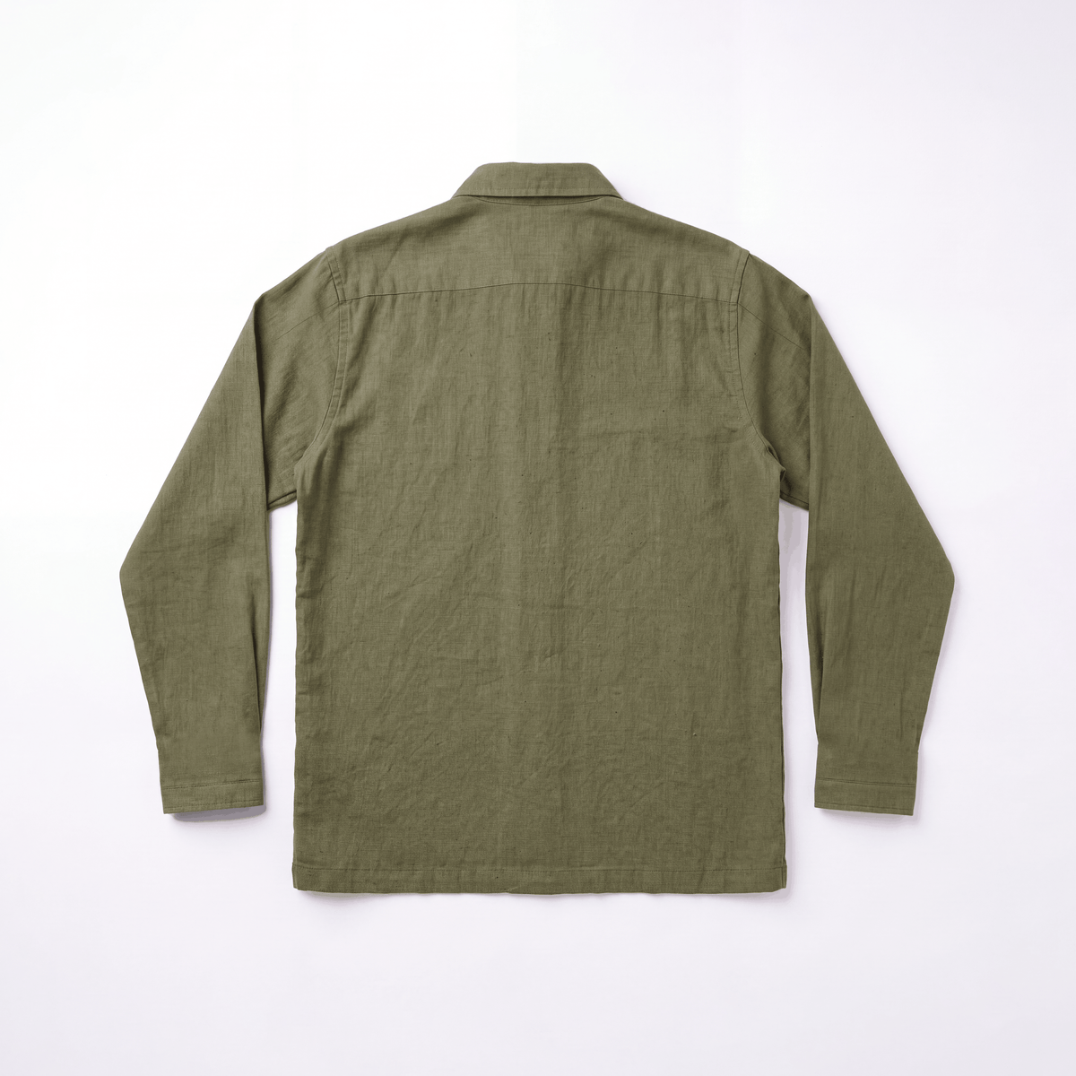 COTTON LINEN JACKET - OLIVE