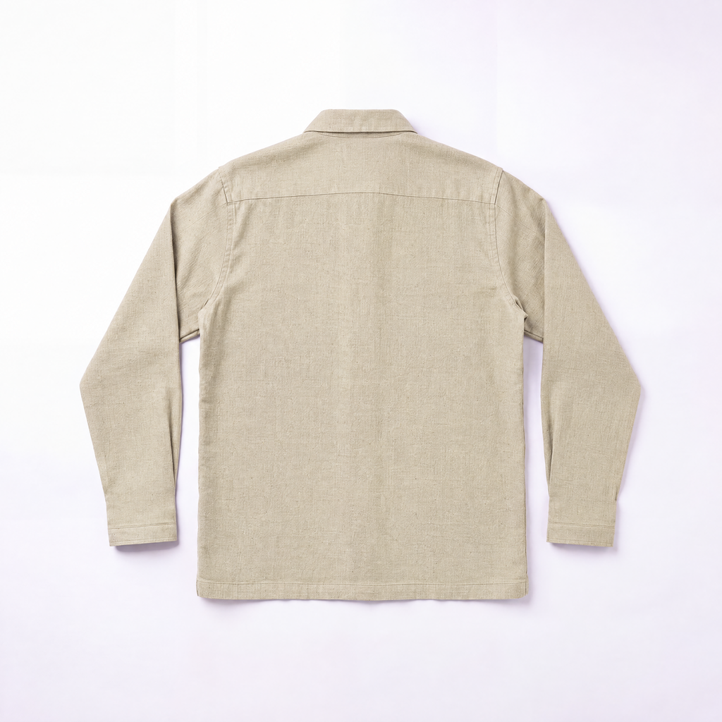 COTTON LINEN JACKET - BEIGE