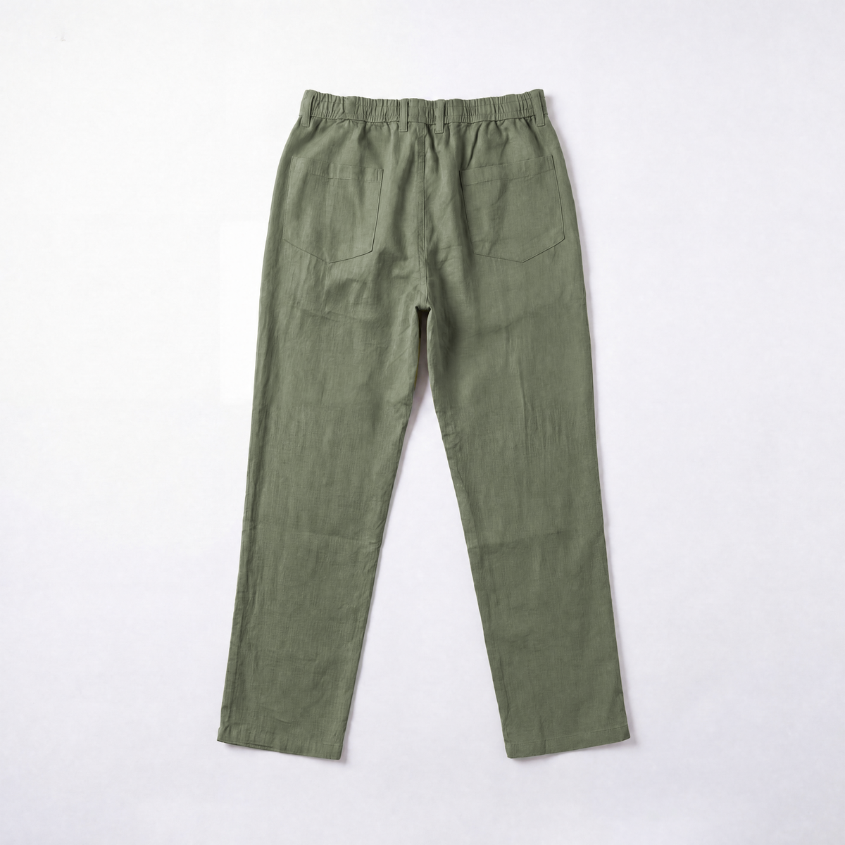 RELAXED TENCEL TROUSERS - SULPHUR GREEN