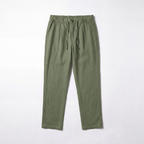 RELAXED TENCEL TROUSERS - SULPHUR GREEN