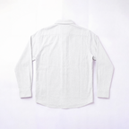 TEXTURED QUARTER PLACKET SHIRT - WHITE