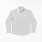 SEER SUCKER STRIPE SHIRT - WHITE