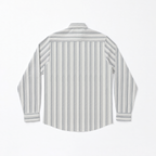SEER SUCKER STRIPE SHIRT - WHITE