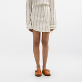 BUTTON DOWN SKORT - BLUE