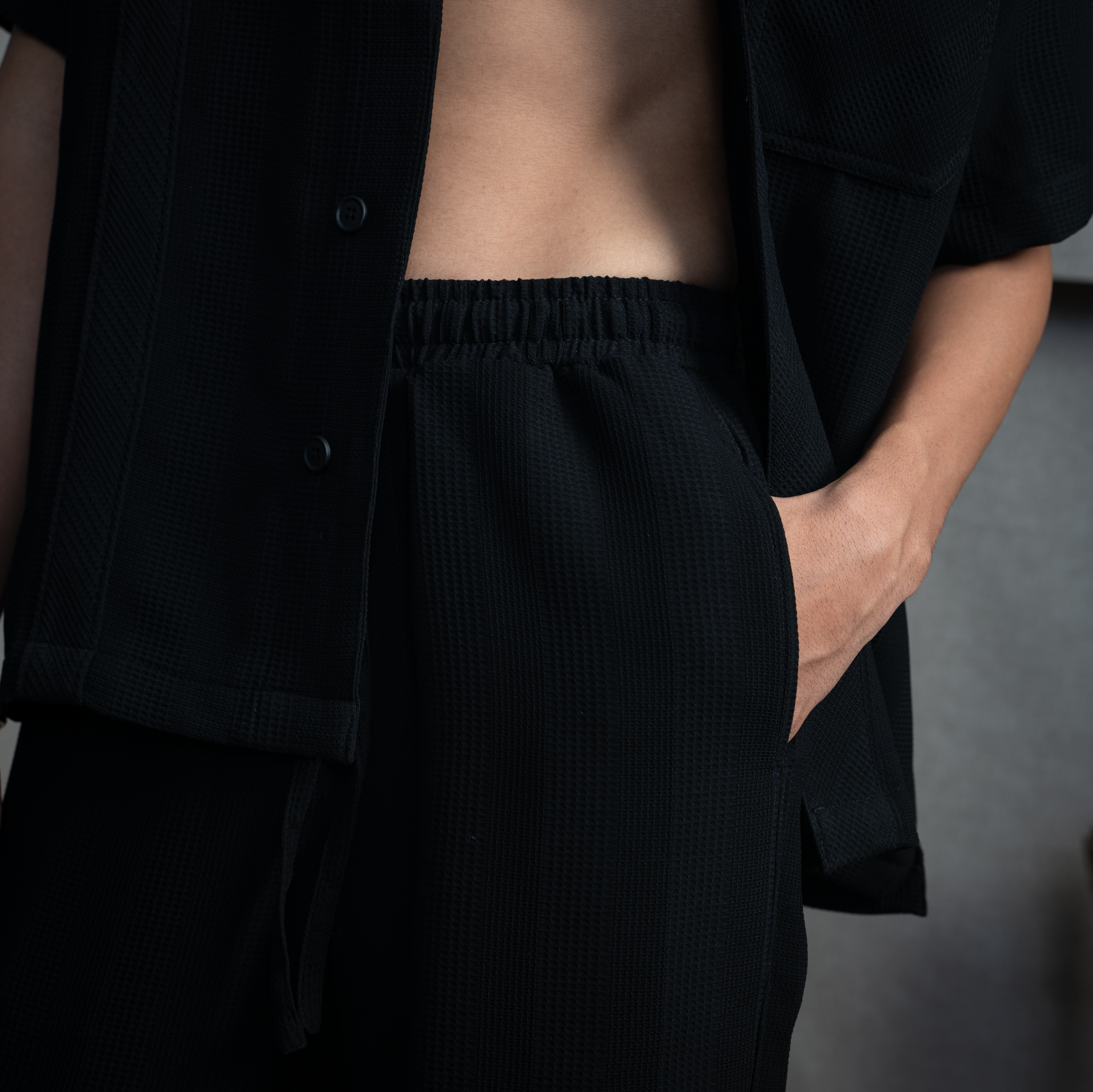 BMW DRAWSTRING TROUSER - CHARCOAL CONE