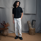 OLD MONEY POLO T-SHIRT - JET BLACK