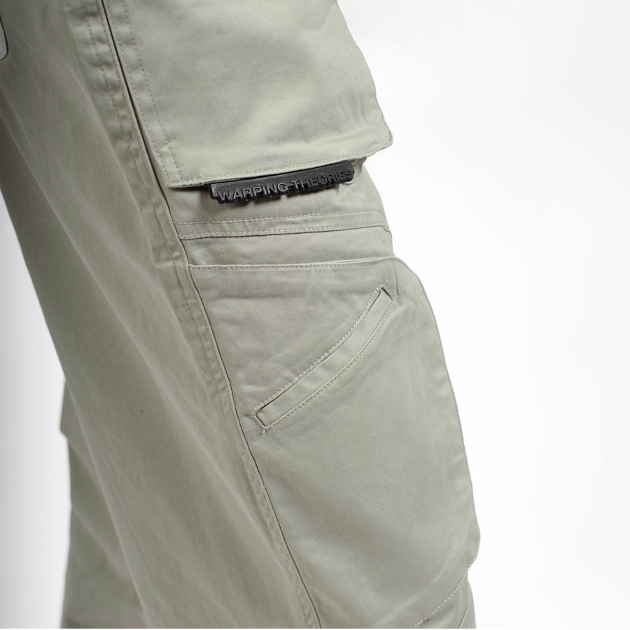 BIKER PANTS - GREY OWL