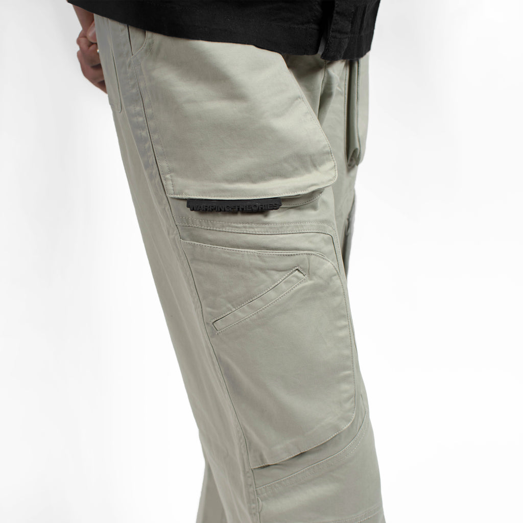 BIKER PANTS - GREY OWL