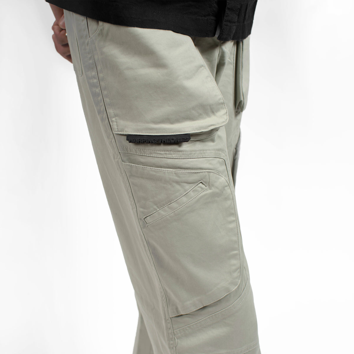 BIKER PANTS - GREY OWL