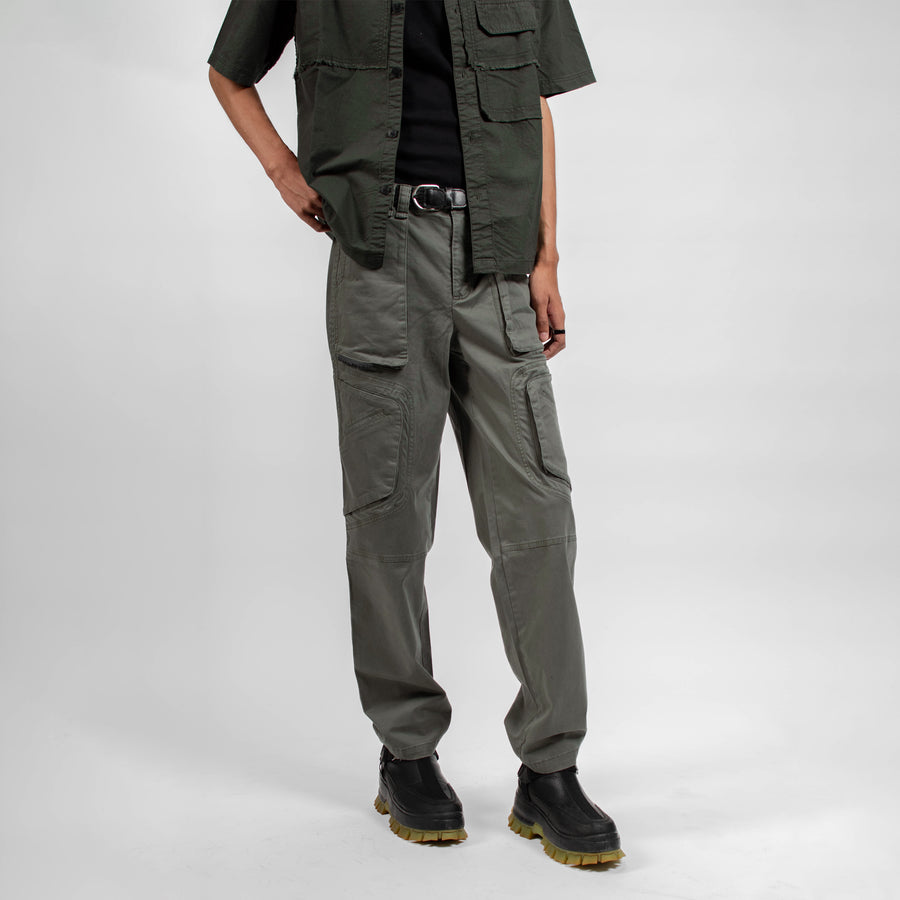 BIKER PANTS - SULPHUR GREEN