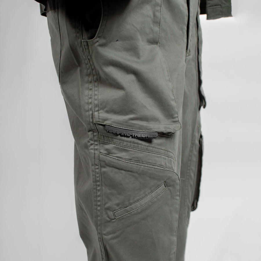 BIKER PANTS - SULPHUR GREEN