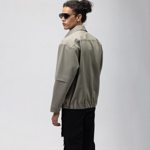 FUNCTIONAL TRACK ZIPPER - MINT CHIP