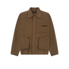 CUT PLEAT BOMBER JACKET - KHAKI