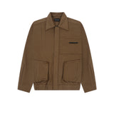 CUT PLEAT BOMBER JACKET - KHAKI