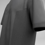 TEXTURED KNIT T-SHIRT - GRANITE
