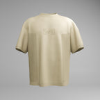 TEXTURED KNIT T-SHIRT - SANDSTONE