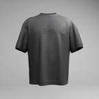 TEXTURED KNIT T-SHIRT - GRANITE