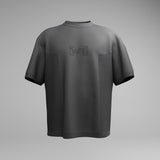 TEXTURED KNIT T-SHIRT- GRANITE