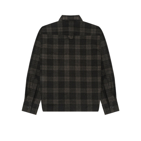 SNAP UP FLANNEL - SMOKED MOCHA
