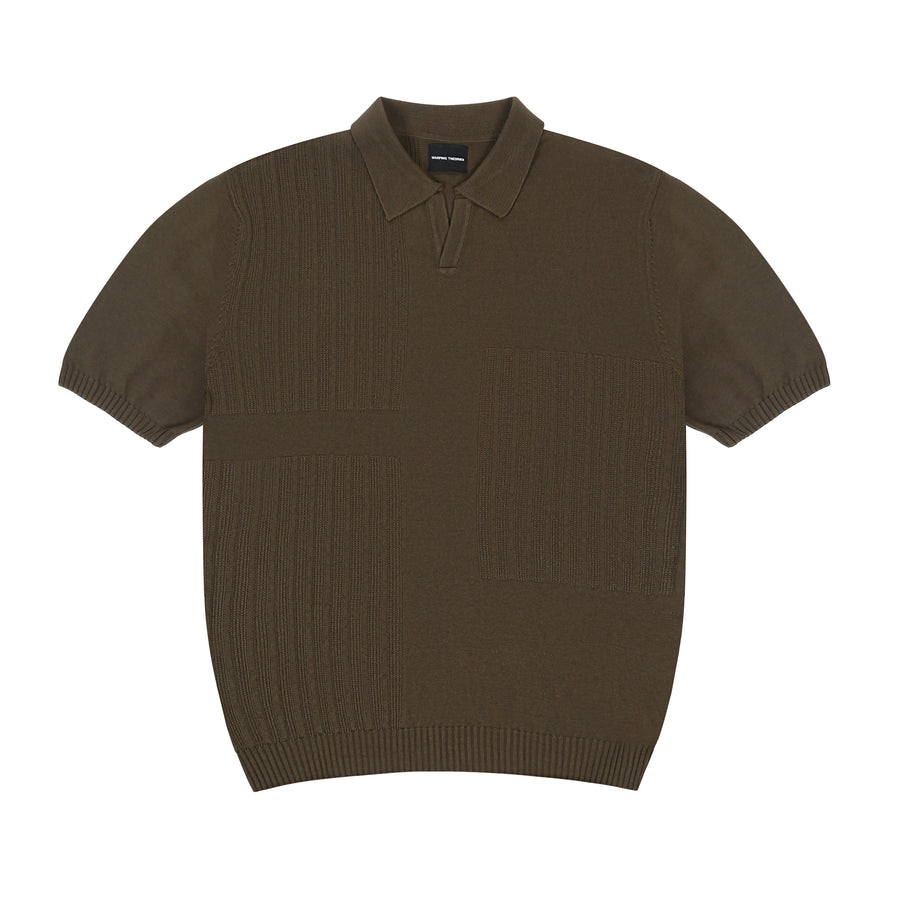 OLD MONEY POLO T SHIRT - DARK SAGE