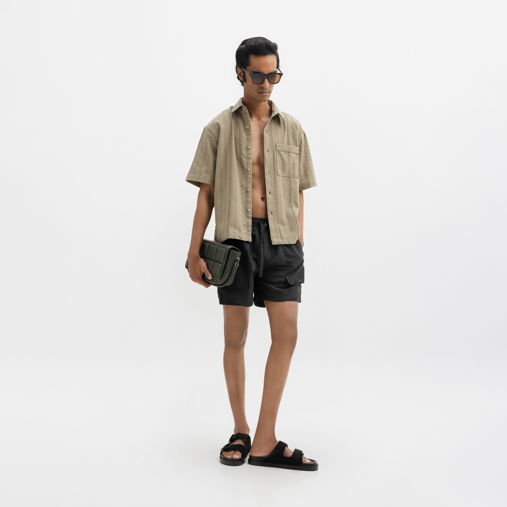 NYLON SHORTS - BLACK