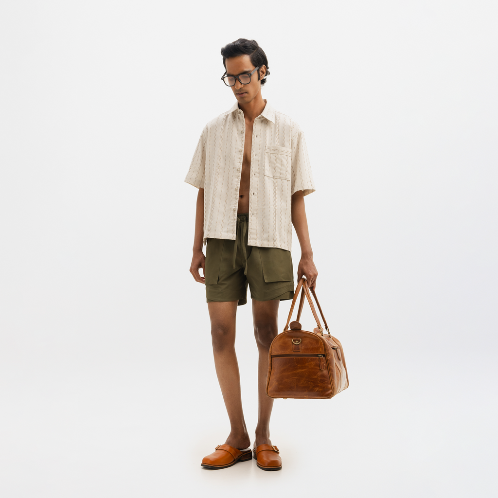 NYLON SHORTS - OLIVE