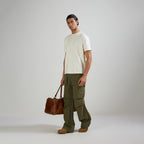 JACQUARD ROUND NECK T-SHIRT - OFF WHITE