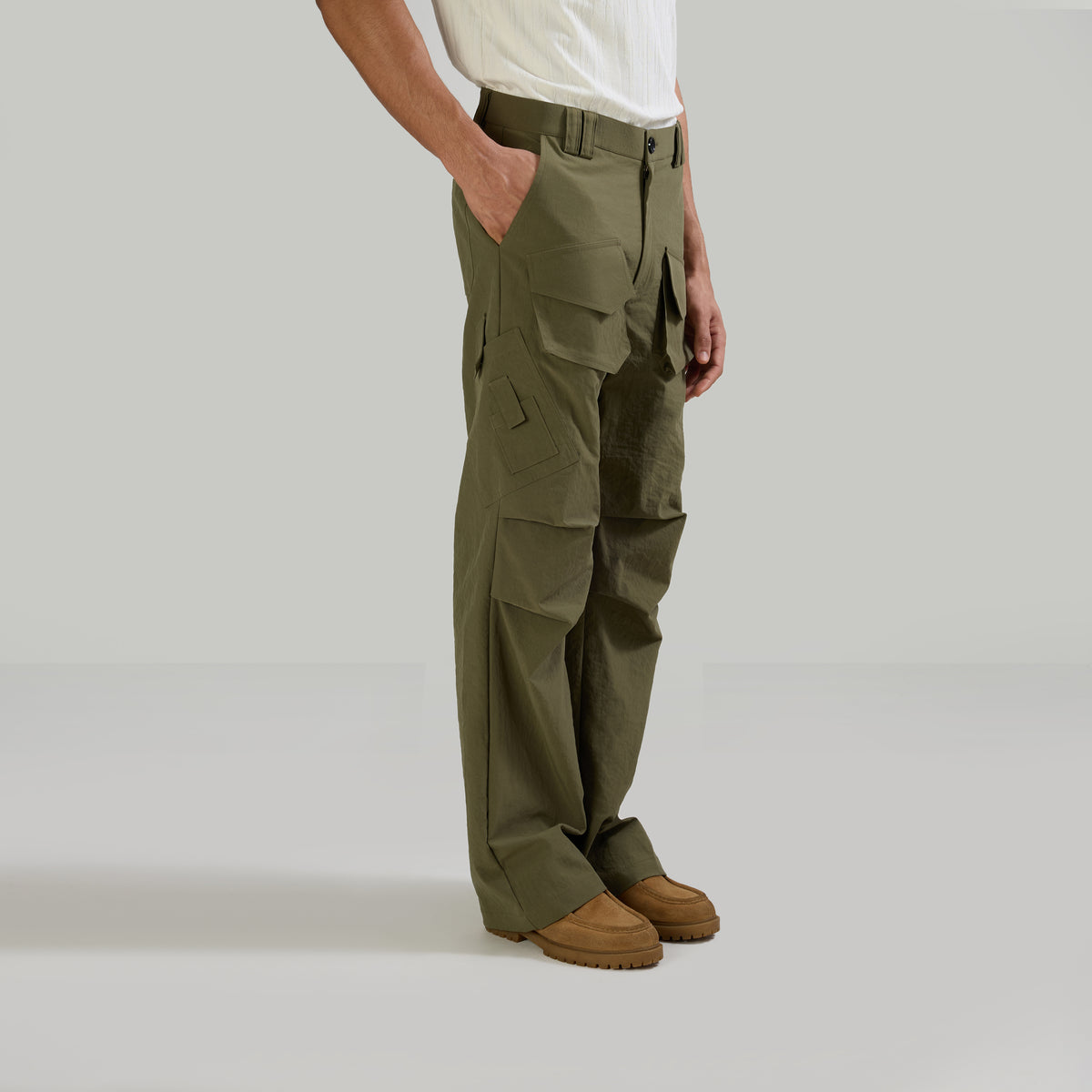 PARACHUTE PANTS TYPE-2 - OLIVE