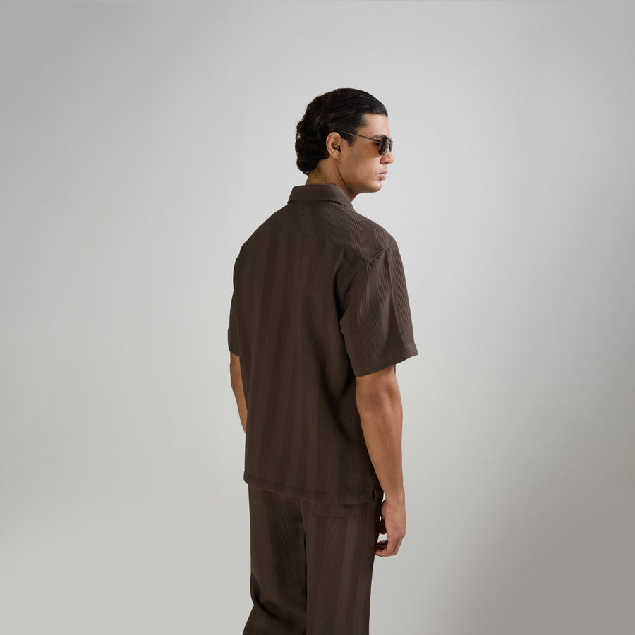 BMW SIGNATURE SHIRT - BROWN