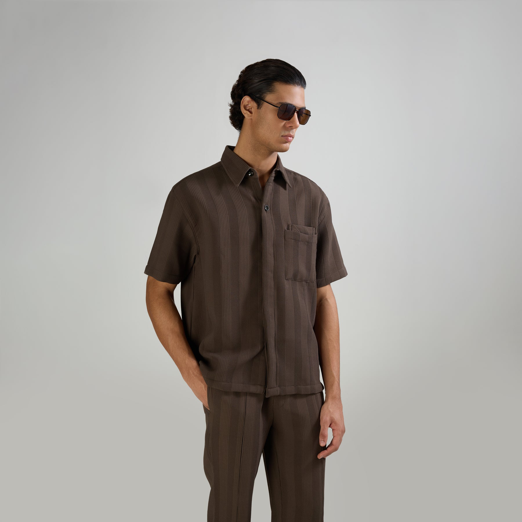 BMW SIGNATURE SHIRT - BROWN