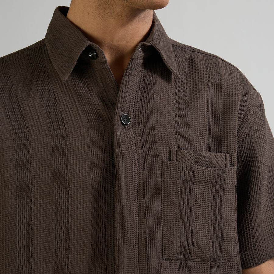 BMW SIGNATURE SHIRT - BROWN