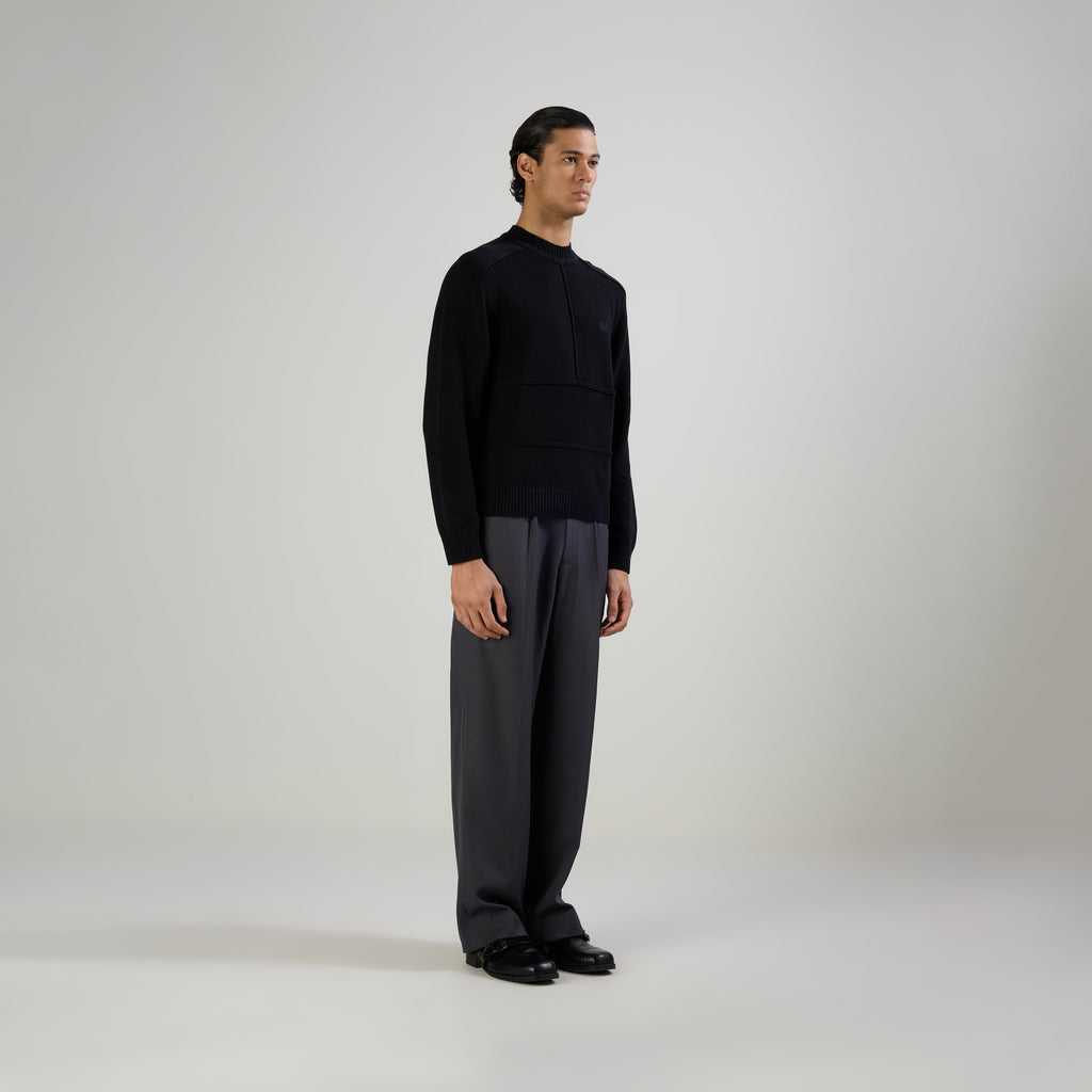 CLASSIC PLEATED TROUSERS - GRAY