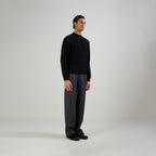 CLASSIC PLEATED TROUSERS - GRAY