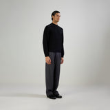 CLASSIC PLEATED TROUSERS - GRAY
