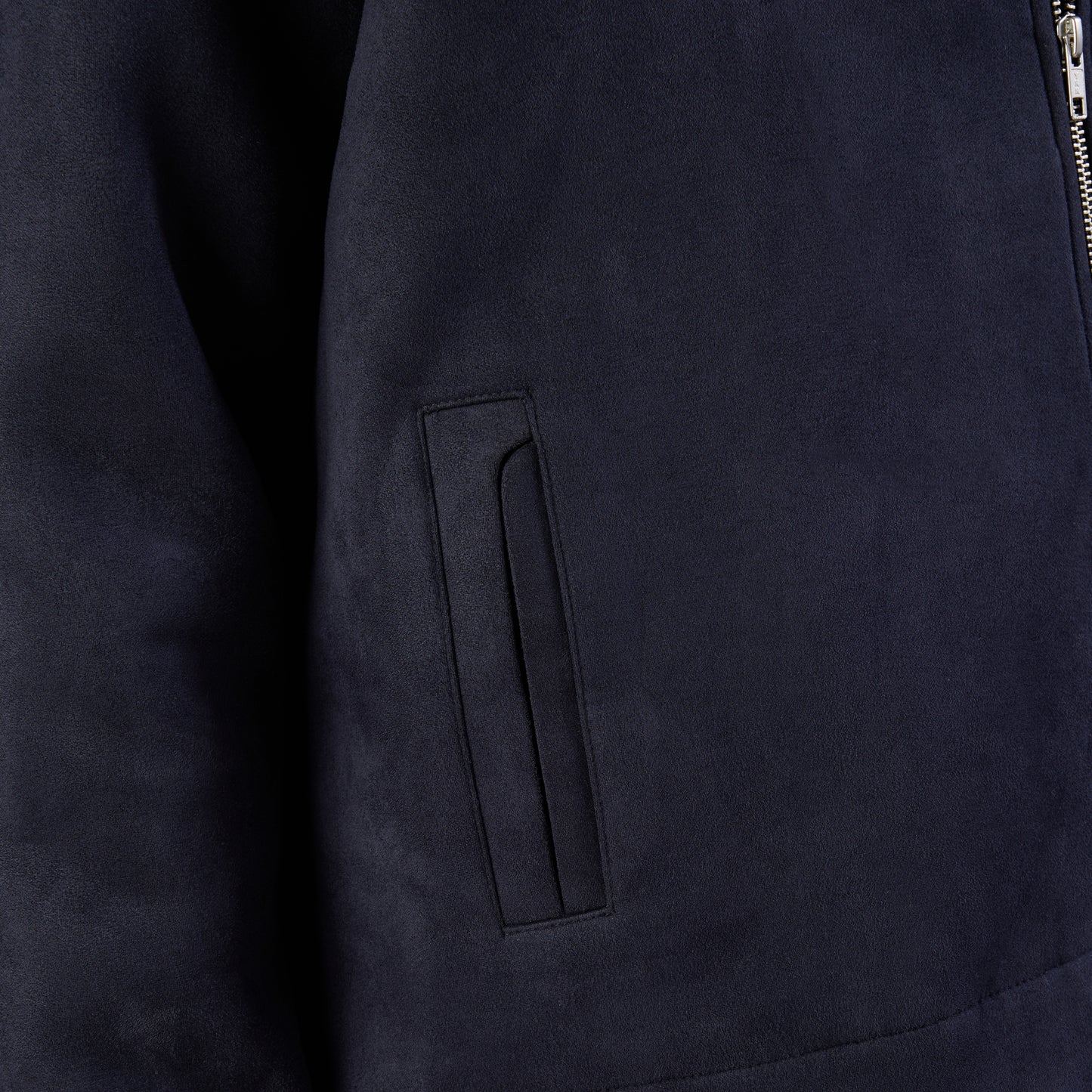 Suede Two-Way Zip Jacket