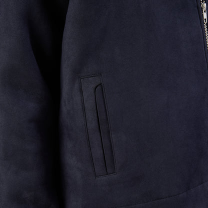 Suede Two-Way Zip Jacket