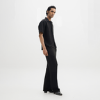 PINSTRIPE YAMAZAKI PANTS - JET BLACK