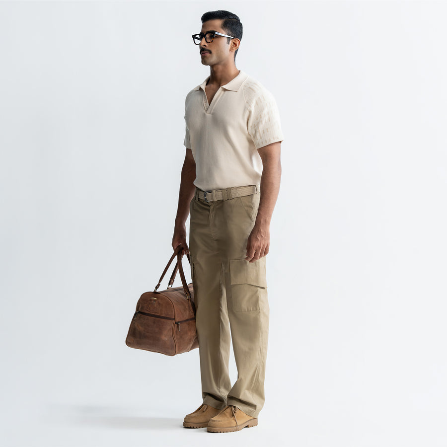 RIPSTOP CARGO PANTS - KHAKI